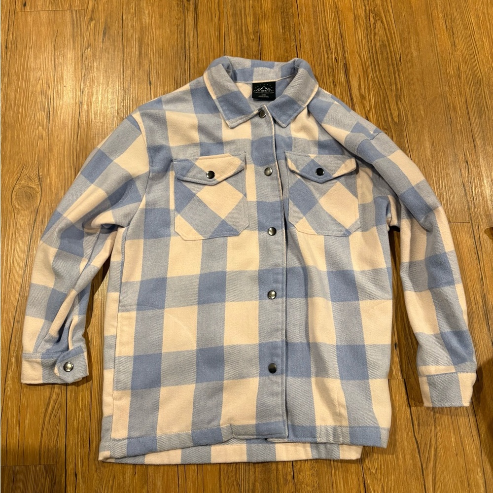 HFX Blue and Cream Checkered Shirt